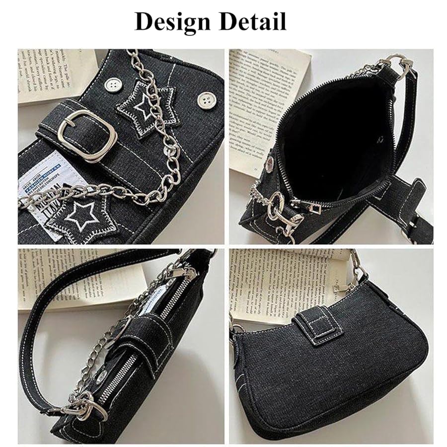 Grunge Y2k Purse Y2k Bag Black Y2k Accessories Goth Punk